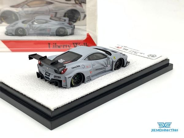 Xe Mô Hình LB Ferrari 458 GT 1:64 JEC ( Xám Nhám )