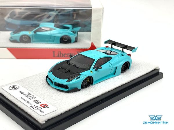 Xe Mô Hình LB Ferrari 458 GT 1:64 JEC ( Xanh Ngọc )