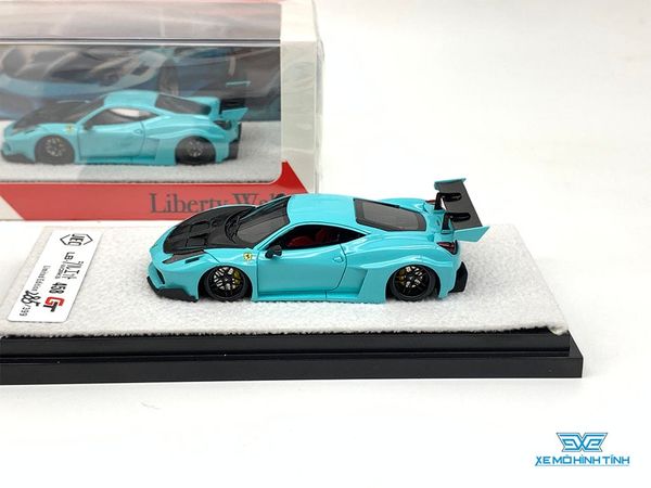 Xe Mô Hình LB Ferrari 458 GT 1:64 JEC ( Xanh Ngọc )