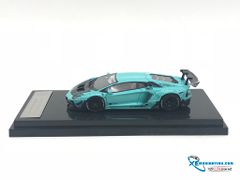 Xe Mô Hình Lamborghini Aventador 2.0 LB 1:64 JEC ( Xanh Ngọc )