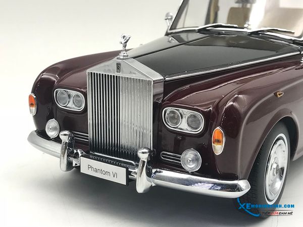 Xe Mô Hình Rolls-Royce Phantom VI 1:18 Kyosho ( ĐỎ - ĐEN )
