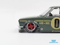 Xe Mô Hình Datsun 510 Pro Street OG Green 1:64 Kaido House/ MIniGT (Xanh)