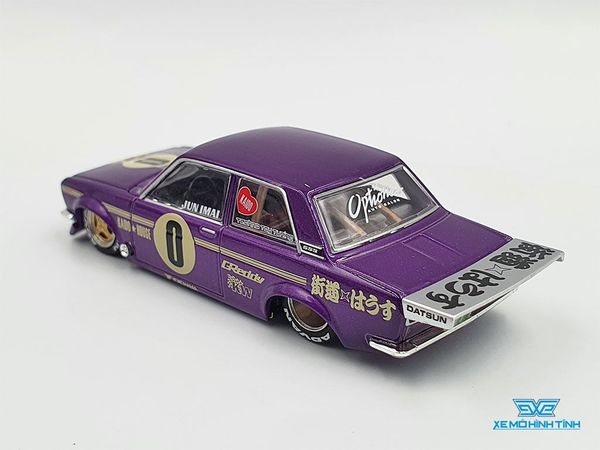 Xe Mô Hình Datsun 510 Pro Street OG Green 1:64 KAIDO HOUSE/ MiniGT (Tím)