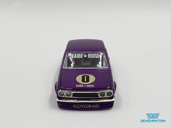 Xe Mô Hình Datsun 510 Pro Street OG Green 1:64 KAIDO HOUSE/ MiniGT (Tím)