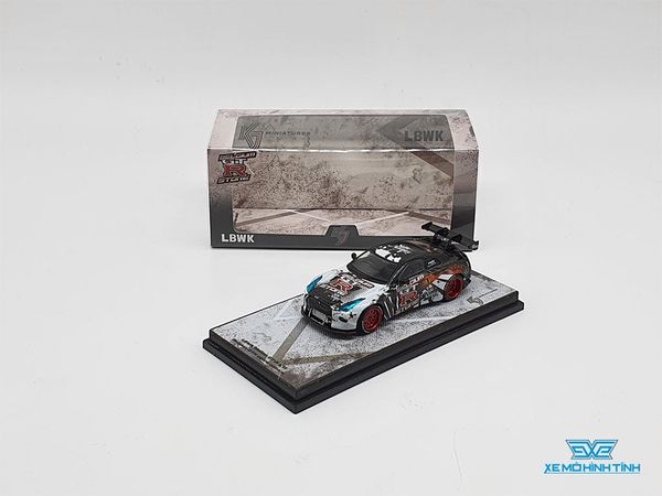 Xe Mô Hình Nissan GT-R R35 Liberty Walk 1:64 Miniatures ( Đen , Trắng )