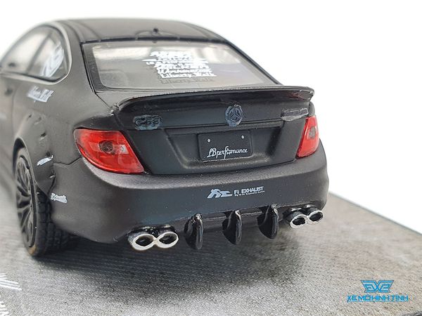 Xe Mô Hình Mercedes-Benz C63 Coupe Liberty Walk 1:64 Miniatures ( Đen )