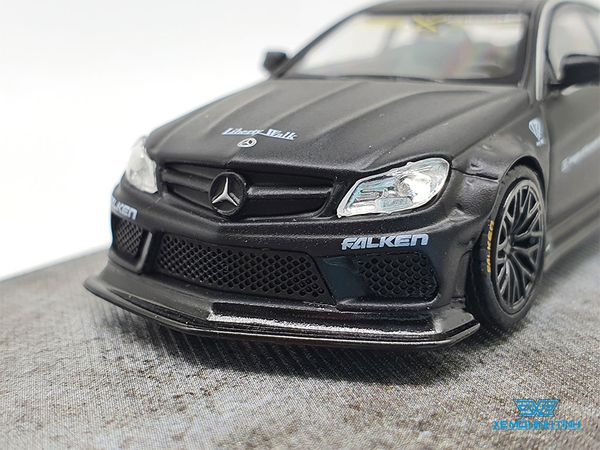 Xe Mô Hình Mercedes-Benz C63 Coupe Liberty Walk 1:64 Miniatures ( Đen )