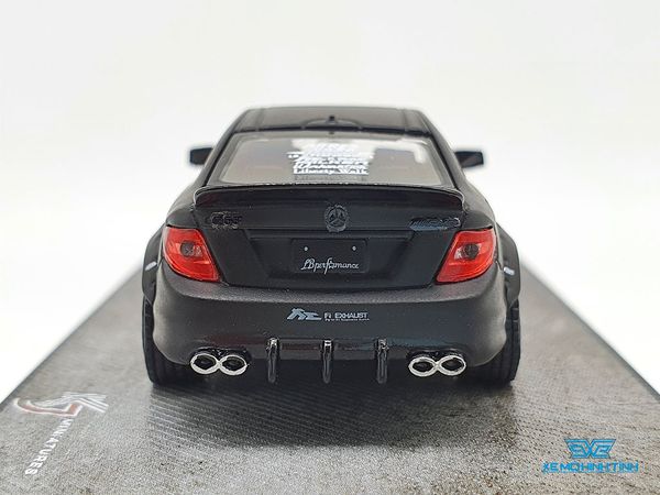 Xe Mô Hình Mercedes-Benz C63 Coupe Liberty Walk 1:64 Miniatures ( Đen )