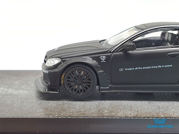 Xe Mô Hình Mercedes-Benz C63 Coupe Liberty Walk 1:64 Miniatures ( Đen )