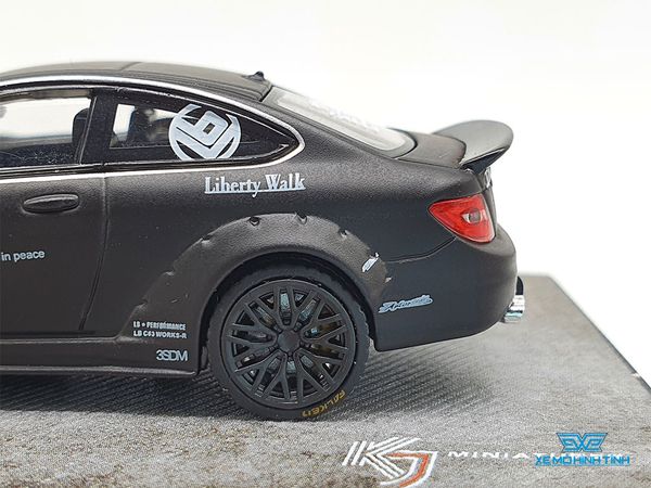 Xe Mô Hình Mercedes-Benz C63 Coupe Liberty Walk 1:64 Miniatures ( Đen )