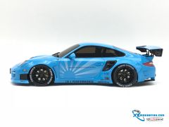 Xe Mô Hình Porsche 997 Liberty Walk 1:18 Gtspirit (Xanh)