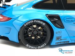 Xe Mô Hình Porsche 997 Liberty Walk 1:18 Gtspirit (Xanh)