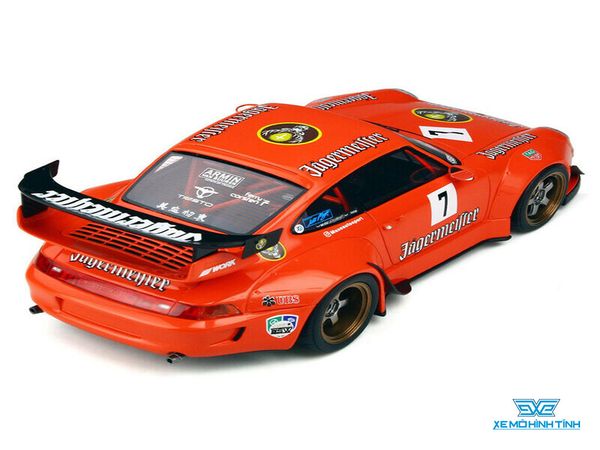 Xe Mô Hình Porsche RWB 993 Jagermeister 1:18 GT Spirit ( Đỏ )