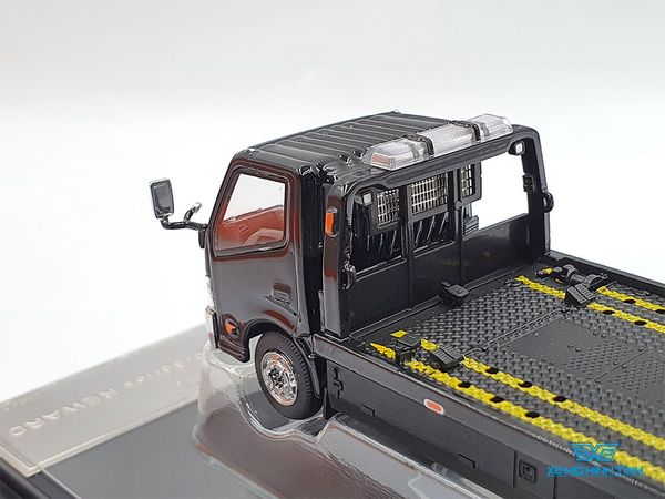 Xe Mô Hình Tải Hino 300 Wrecker Truck 1:64 GCD ( Đen Mâm Bạc )