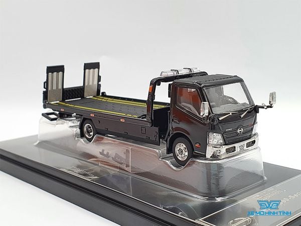 Xe Mô Hình Tải Hino 300 Wrecker Truck 1:64 GCD ( Đen Mâm Bạc )