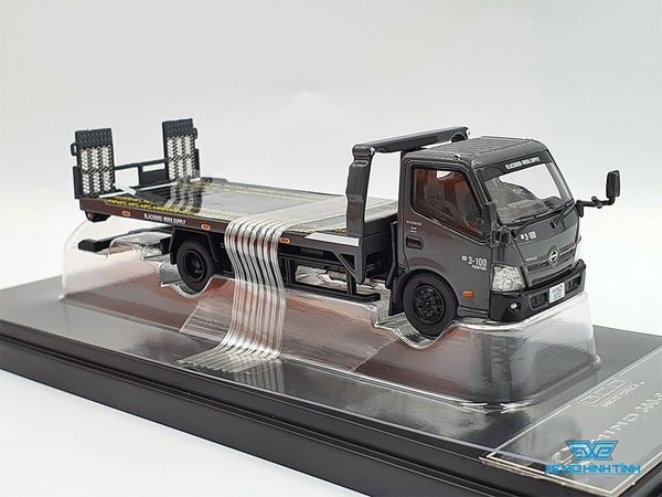 Xe Mô Hình Tải Hino 300 Wrecker Truck 1:64 GCD ( Đen Mâm Đen )