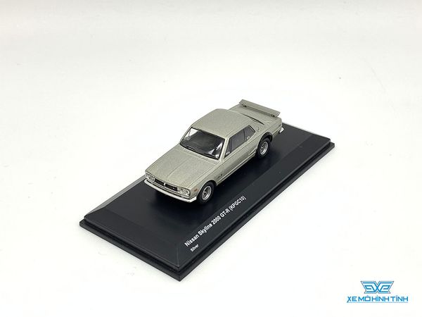 Xe Mô Hình Nissan Skyline 2000GT-R ( KPGC10 ) 1:64 Kyosho ( Bạc )