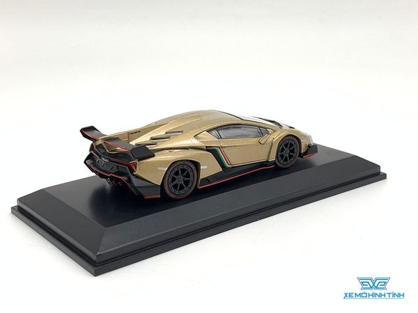 Xe Mô Hình Lamborghini Veneno Mui Cứng 1:64 Kyosho ( Gold )