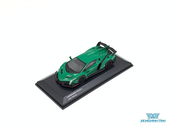 Xe Mô Hình Lamborghini Veneno Mui Cứng 1:64 Kyosho ( Xanh Lá )