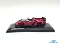 Xe Mô Hình Lamborghini Veneno Roadster 1:64 Kyosho ( Hồng )