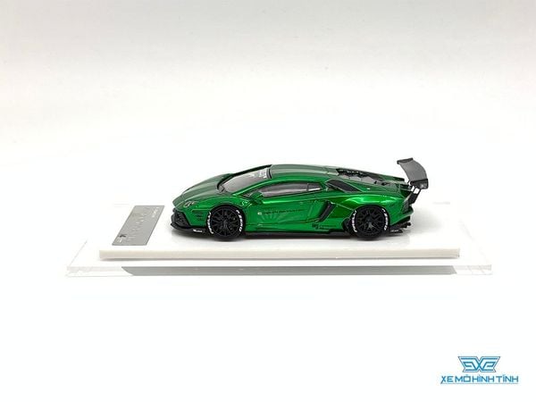 Xe Mô Hình LB-Performance Lamborghini Aventador Limited 999pcs 1:64 Liberty Walks ( Xanh Lá )