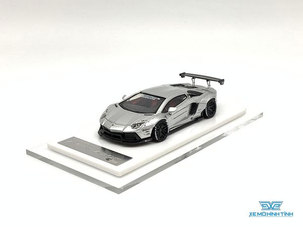 Xe Mô Hình LB-Performance Lamborghini Aventador Limited 999pcs 1:64 Liberty Walks ( Chrome )