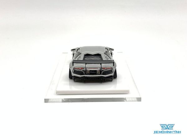 Xe Mô Hình LB-Performance Lamborghini Aventador Limited 999pcs 1:64 Liberty Walks ( Chrome )