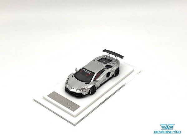 Xe Mô Hình LB-Performance Lamborghini Aventador Limited 999pcs 1:64 Liberty Walks ( Chrome )