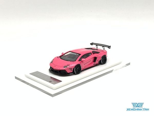 Xe Mô Hình LB-Performance Lamborghini Aventador Limited 999pcs 1:64 Liberty Walks ( Hồng Nhạt )