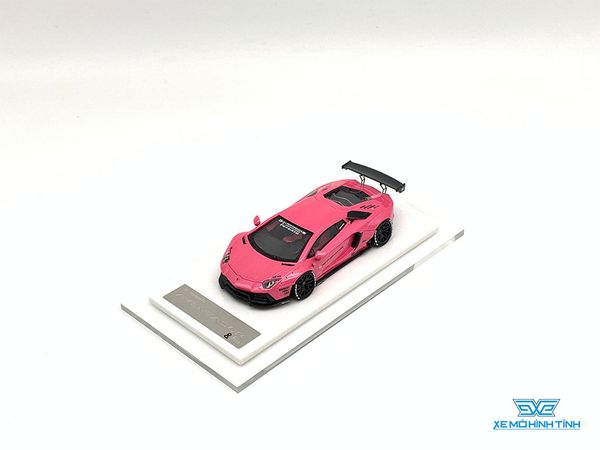 Xe Mô Hình LB-Performance Lamborghini Aventador Limited 999pcs 1:64 Liberty Walks ( Hồng Nhạt )