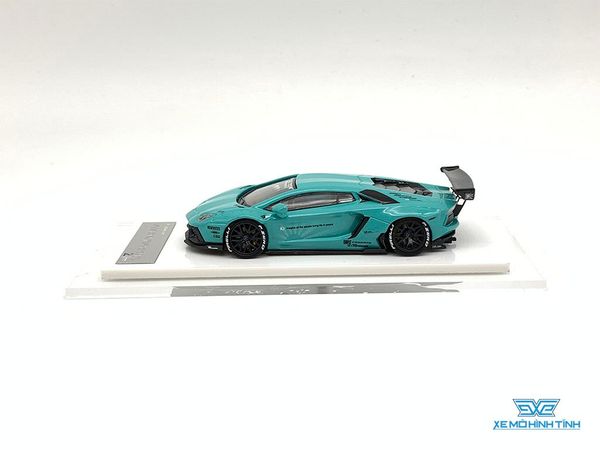 Xe Mô Hình LB-Performance Lamborghini Aventador Limited 999pcs 1:64 Liberty Walks ( Xanh Min )