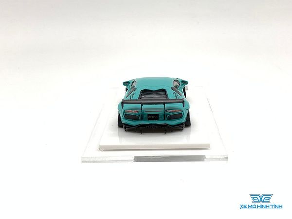 Xe Mô Hình LB-Performance Lamborghini Aventador Limited 999pcs 1:64 Liberty Walks ( Xanh Min )