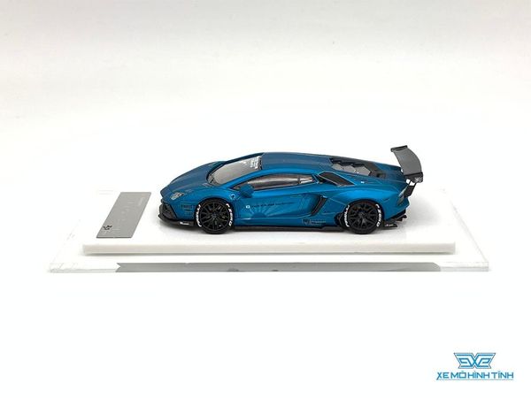Xe Mô Hình LB-Performance Lamborghini Aventador Limited 999pcs 1:64 Liberty Walks ( Xanh Dương Nhám )