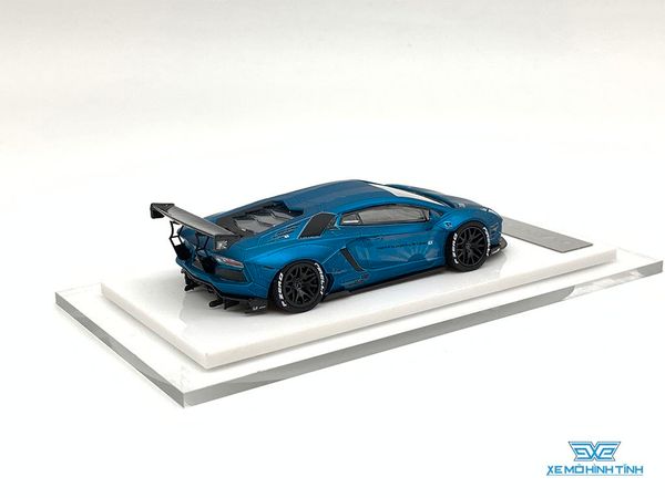 Xe Mô Hình LB-Performance Lamborghini Aventador Limited 999pcs 1:64 Liberty Walks ( Xanh Dương Nhám )