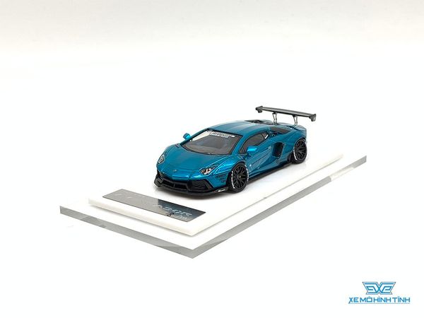 Xe Mô Hình LB-Performance Lamborghini Aventador Limited 999pcs 1:64 Liberty Walks ( Xanh Dương Biếc )