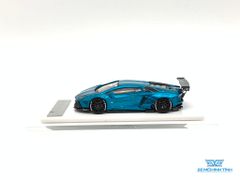 Xe Mô Hình LB-Performance Lamborghini Aventador Limited 999pcs 1:64 Liberty Walks ( Xanh Dương Biếc )