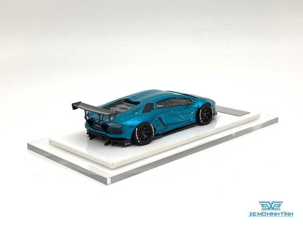 Xe Mô Hình LB-Performance Lamborghini Aventador Limited 999pcs 1:64 Liberty Walks ( Xanh Dương Biếc )