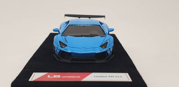 Xe Mô Hình Lamborghini Aventador LB 1:64 Limited 999 P ( Xanh )