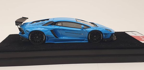 Xe Mô Hình Lamborghini Aventador LB 1:64 Limited 999 P ( Xanh )