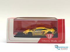 Xe Mô Hình Lamborghini Aventador LB 1:64 Limited 999 Pcs ( Vàng )