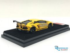 Xe Mô Hình Lamborghini Aventador LB 1:64 Limited 999 Pcs ( Vàng )