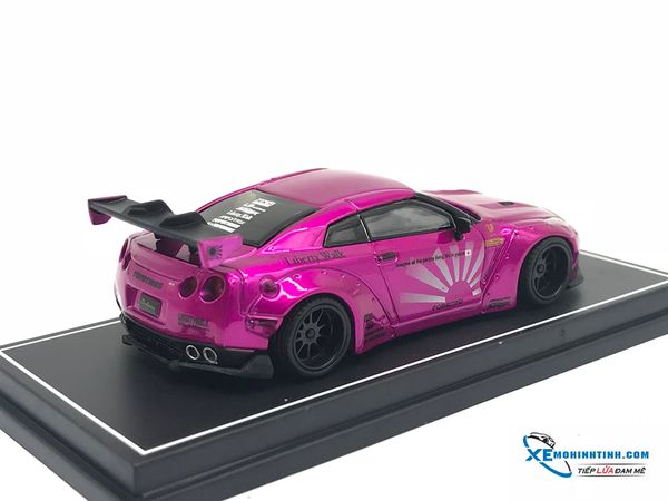 Xe Mô Hình Nissan GTR- R35 LB 1:64 Liberty Walks ( Hồng )