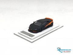 Xe Mô Hình LB-Performance Lamborghini Huracan Yezzy 1:64 Liberty Walk ( Đen nhám / Cam )