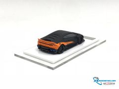 Xe Mô Hình LB-Performance Lamborghini Huracan Yezzy 1:64 Liberty Walk ( Đen nhám / Cam )