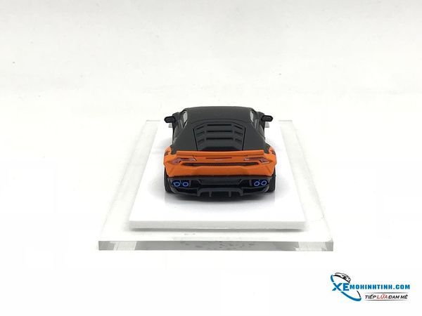 Xe Mô Hình LB-Performance Lamborghini Huracan Yezzy 1:64 Liberty Walk ( Đen nhám / Cam )