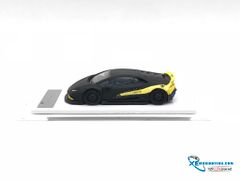 Xe Mô Hình LB-Performance Lamborghini Huracan Yezzy 1:64 Liberty Walk ( Đen nhám / Vàng )