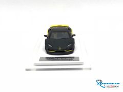 Xe Mô Hình LB-Performance Lamborghini Huracan Yezzy 1:64 Liberty Walk ( Đen nhám / Vàng )