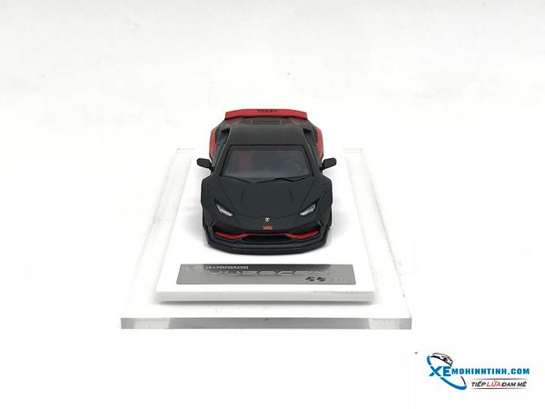 Xe Mô Hình LB-Performance Lamborghini Huracan Yezzy 1:64 Liberty Walk ( Đen nhám / Đỏ )