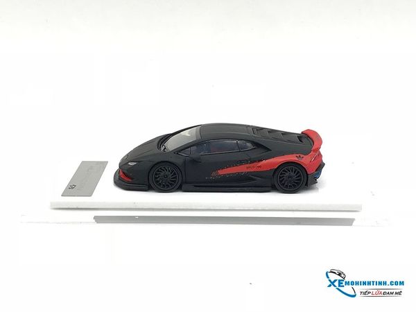 Xe Mô Hình LB-Performance Lamborghini Huracan Yezzy 1:64 Liberty Walk ( Đen nhám / Đỏ )