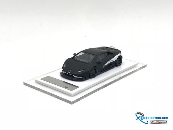 Xe Mô Hình LB-Performance Lamborghini Huracan Yezzy 1:64 Liberty Walk ( Đen nhám / Trắng )